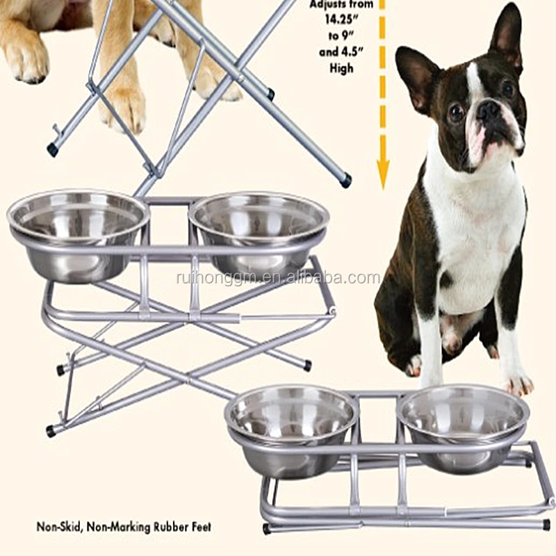 adjustable dog feeder