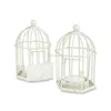 Wholesale Sring Songs Tea Light Place Card Holder White Bird Cages For Sale