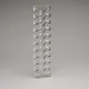 sharp fin shaped engineering acrylic holder high precision rectangle perspex plastic components with trimming edges