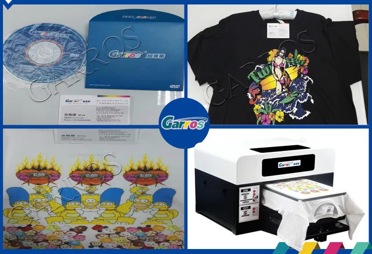 Top-selling Garros A3 t shirt printing machine cotton tshirt printer