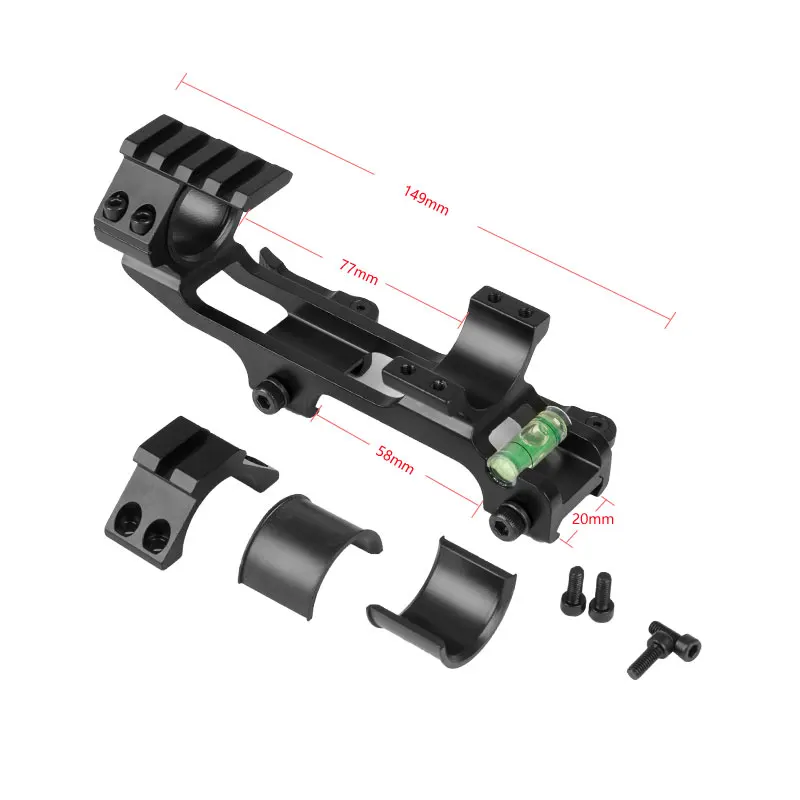 Westhunter Quick Release Scope Mount 20mm Base 30mm High Scope Rings