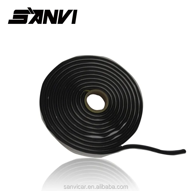 Black Snake Butyl Synthetic Rubber Glue Auto Headlight Headlamp Retrofit Adhesive Sealant 9.5mm *4.57M Car Styling Modifying
