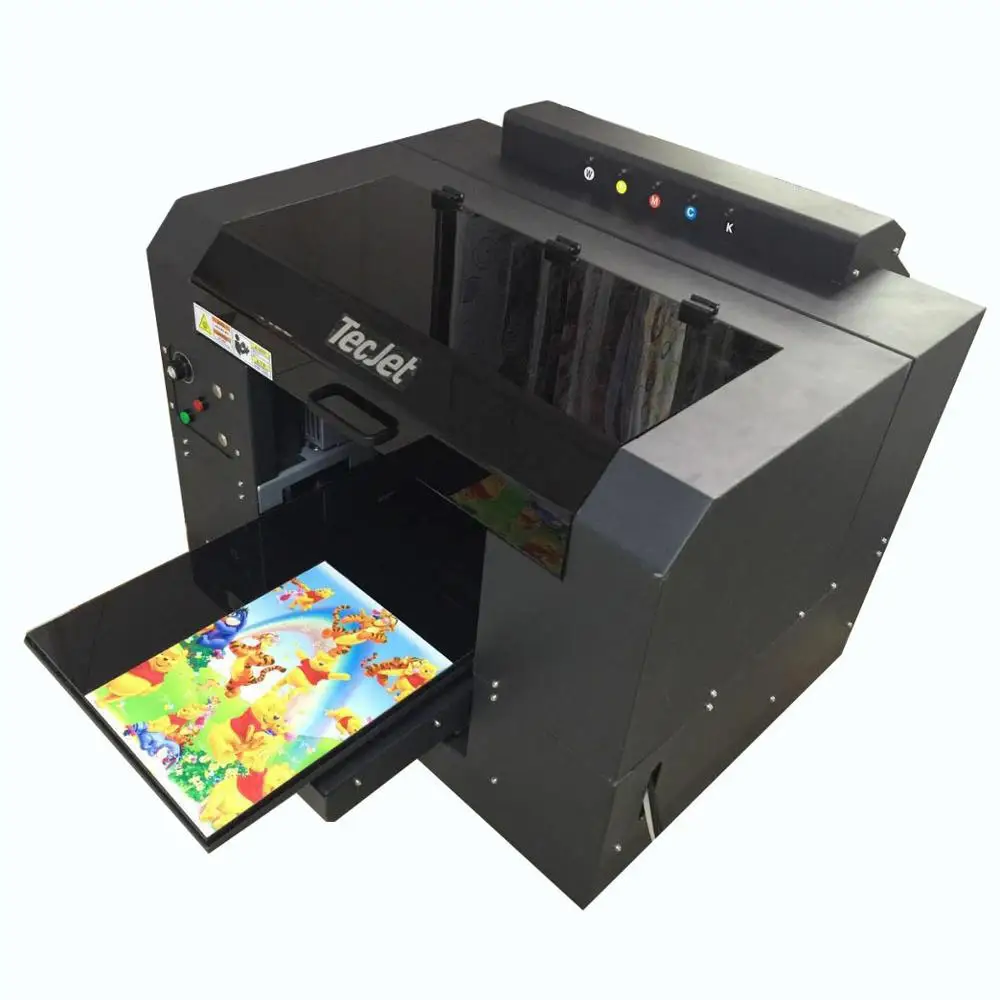 Tecjet A3 Xp600 1440dpi Uv Flatbed Digital Printer Wedding Card