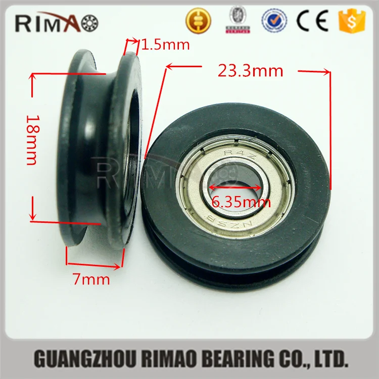 plastic roller R4ZZ inch pulley oem nylon pulleys small plastic pulley