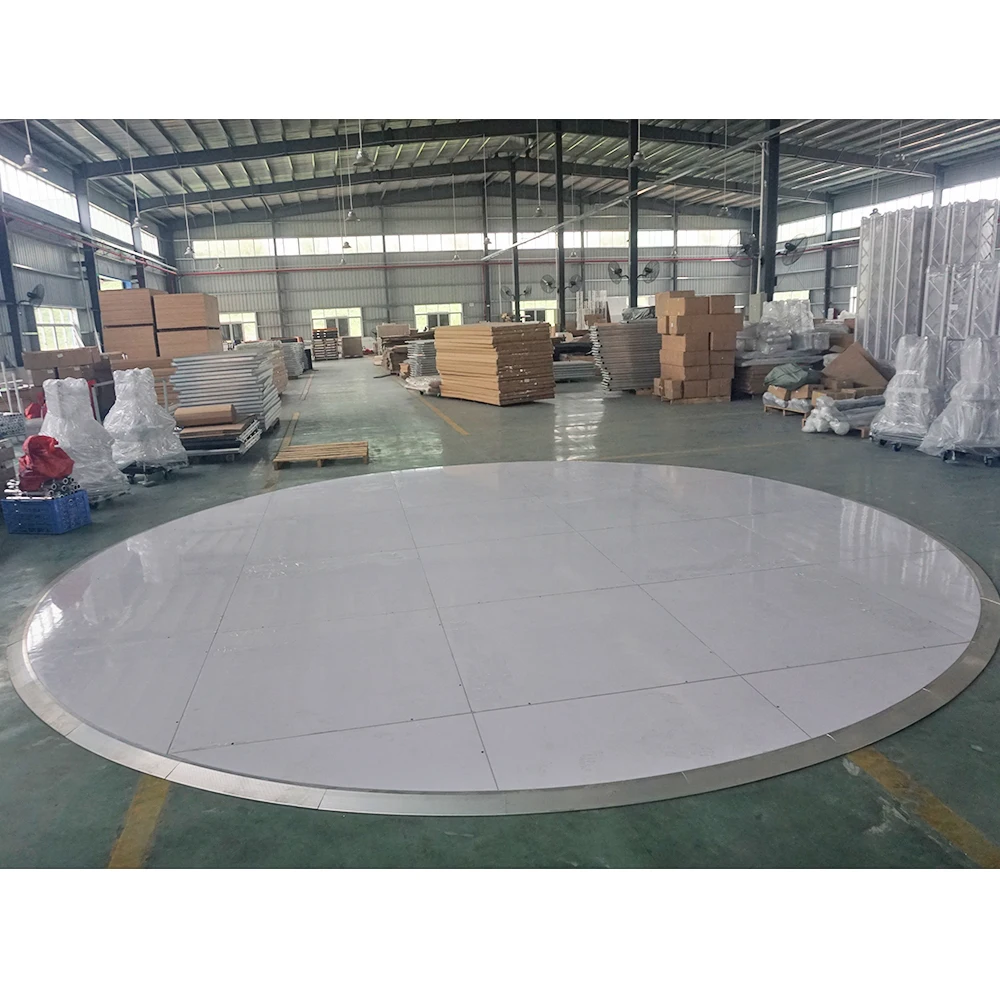 
wholesale portable flooring 9M diameter wooden white round dance floors for sale 