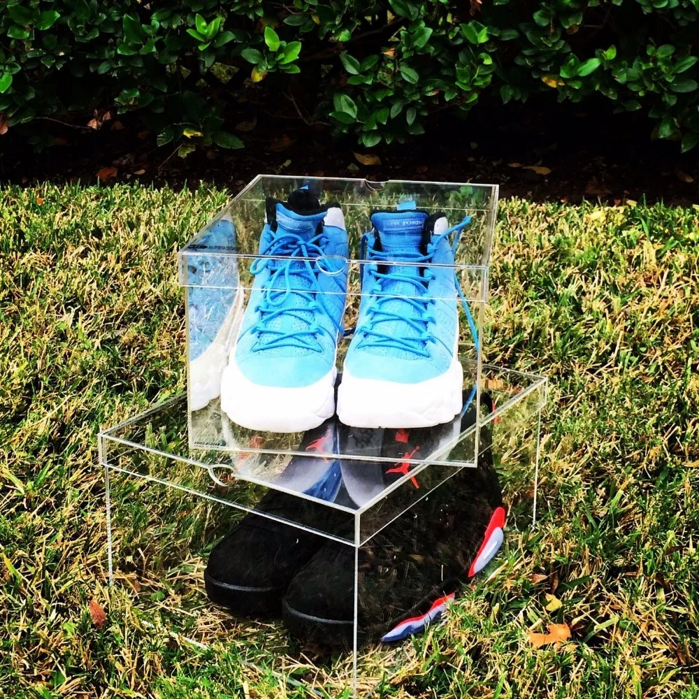 Hot Sale Clear Acrylic Shoe Box With Lid Acrylic Sneaker Box Shoe Display Case Buy