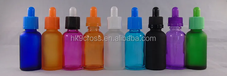 empty glass dropper bottle for e liquid juice smoke oil packaging