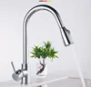 A0027BC new style cold and hot water taps chrome brass pull out kitchen sink faucet