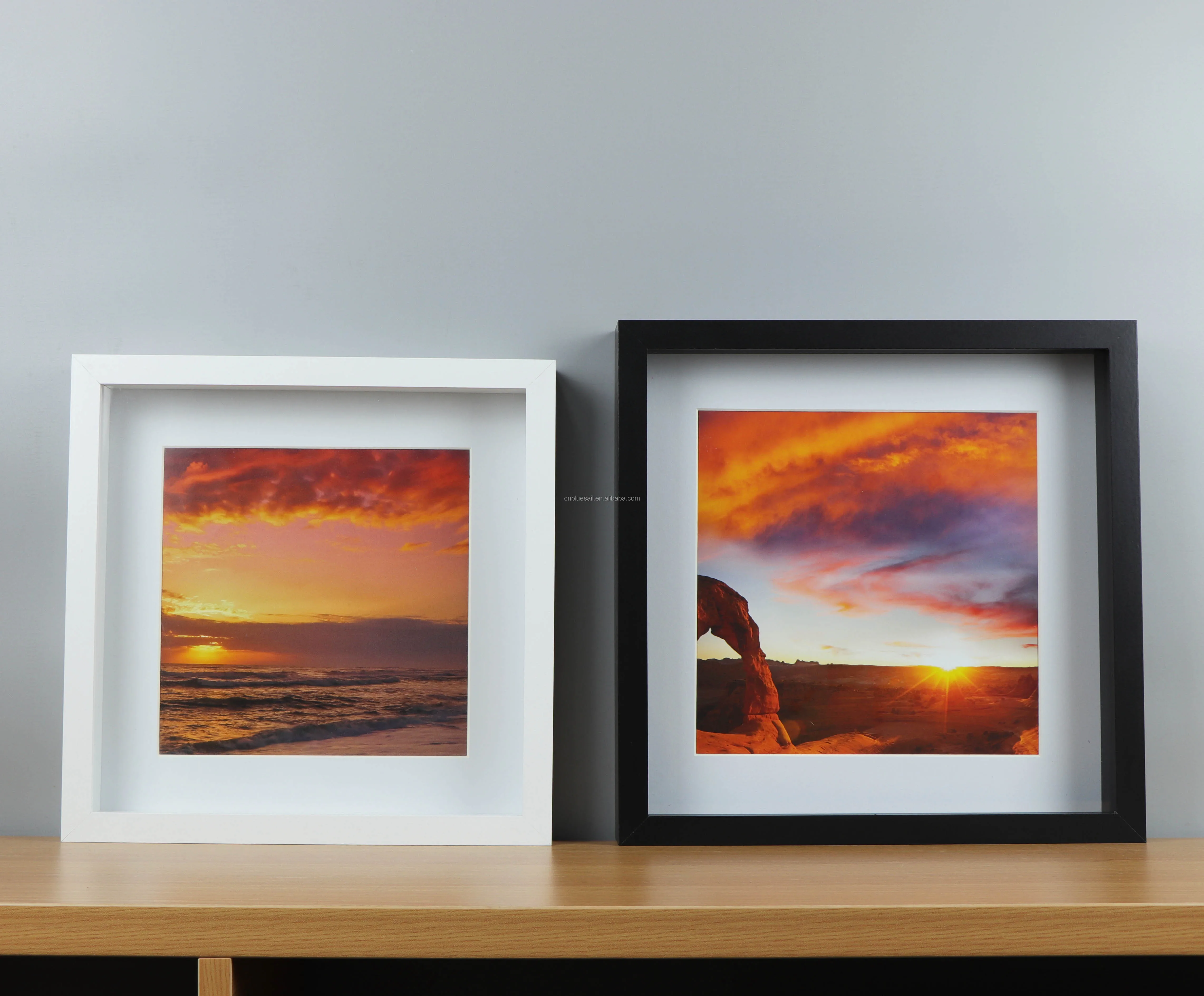 Black / White Mat Picture Frame,Square Photo Frame 11x11" /12x12",Simple Home Decoration Buy