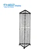 Mobile triangle gridwall hooks metal hanger black wire grid wall display rack for hanging items