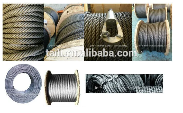 9mm Coil Packing Steel Wire Rope 6x24+7fc - Buy 6x24+7fc,Steel Wire ...