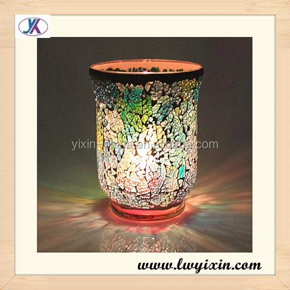 Recuerdos de cristal/mosaico candelabro de cristal/reciclado ...