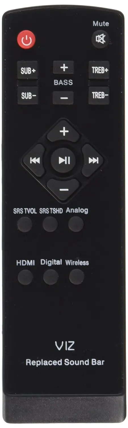 vizio 2.1 sound bar remote