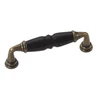 Black Ceramic Drawer Handles Furniture Cupboard Dresser Kitchen Cabinet Pull Handle
