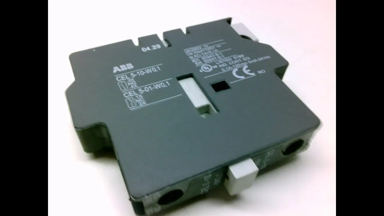 Abb Cel 5-10-W0,1 Auxiliary Contact Block 0.1A 125Vac 5Ma 24Vdc Cel 5-10-W0,1