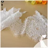 24cm wide white embroidery bridal jacquard tulle lace wholesale sold by meter