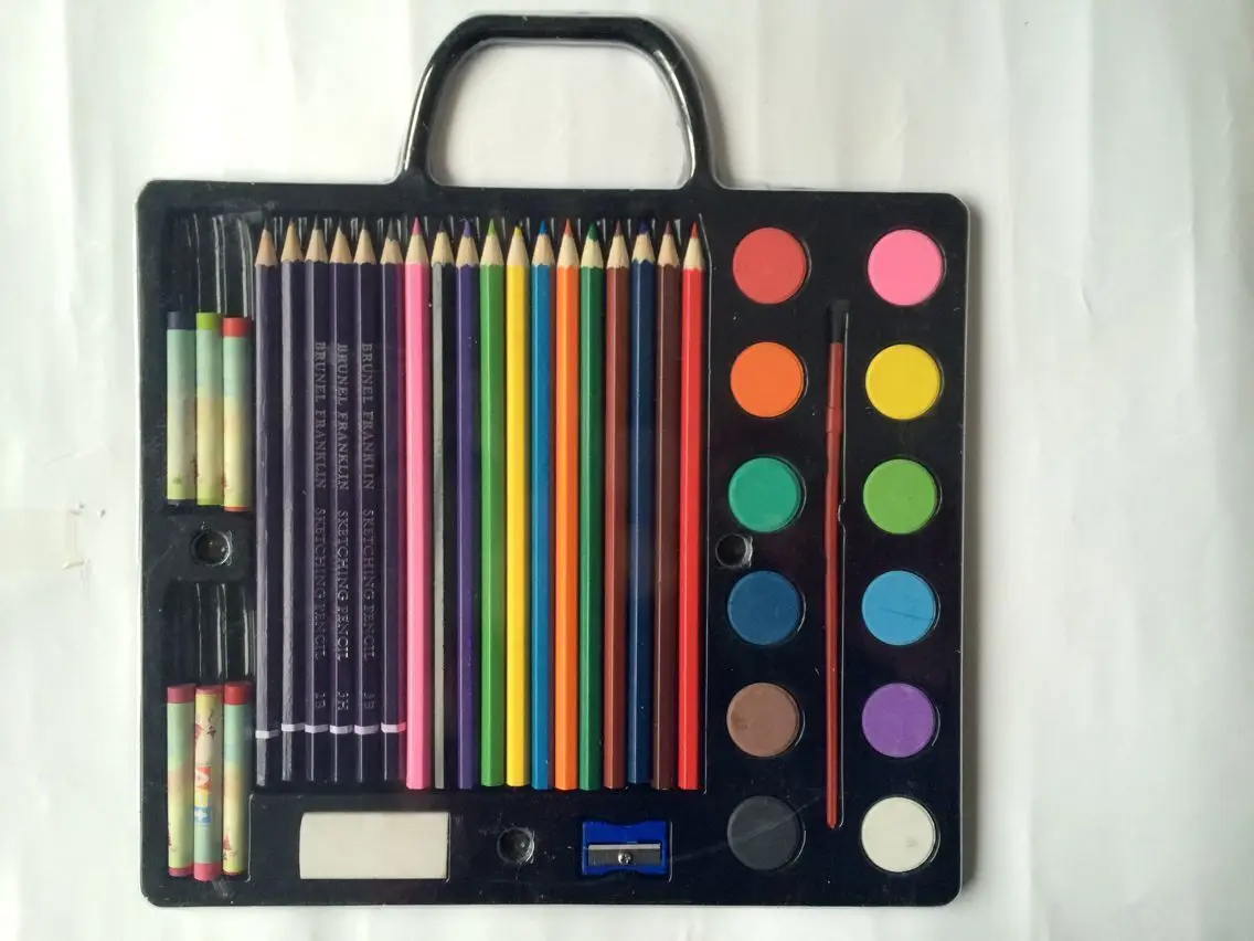 Wholesale Office Stationery Set For Kids Drawing Set Packed By Blister