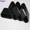 Top quality black PVC rectangle pipe outer 70.3mm inside 25.3mm wall thickness 2.0mm