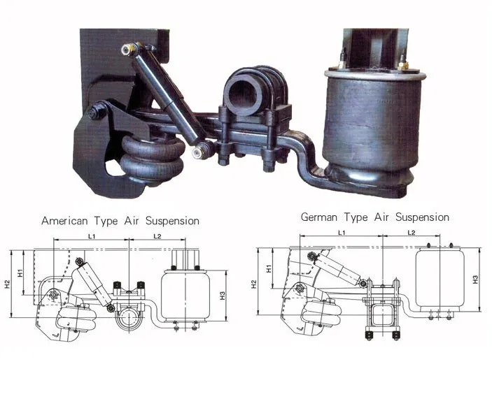 German Semi Trailer Air Suspension Used For Trailers Buy Trailer Air