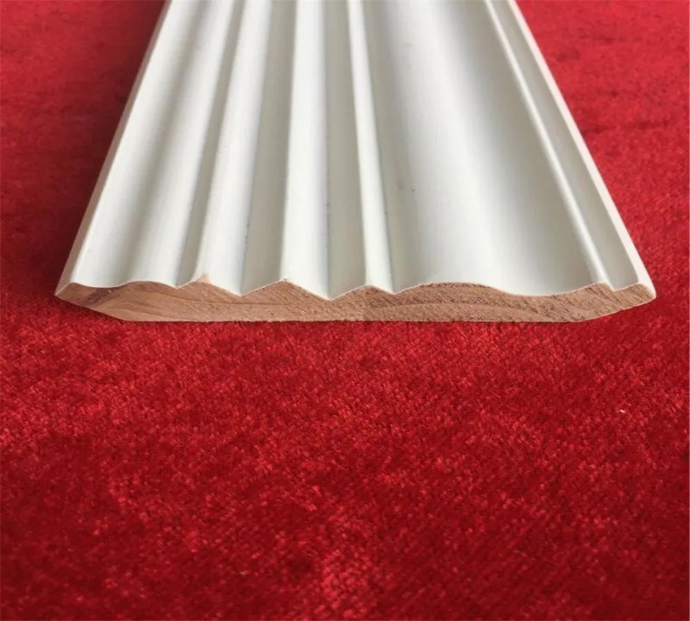 Gesso coated Wooden Primed Radiata Pine FJ Finger joint Wood Moldings