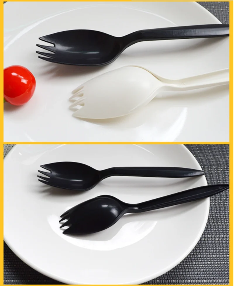 High Quality Individually Wrapped Spork Biodegradable Mini Bulk Plastic Spork Compostable Spork