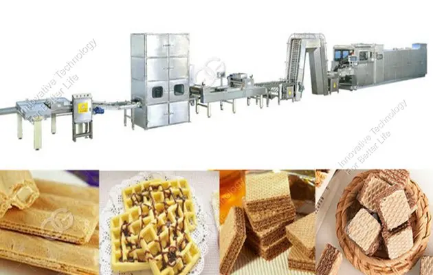 Automatic Chocolate Enrobing Wafer Biscuit Making Machine