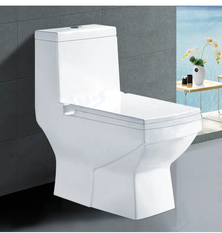 Foshan Wash Down One Piece Toilet S Trap P Trap For Luxury Hotel Use