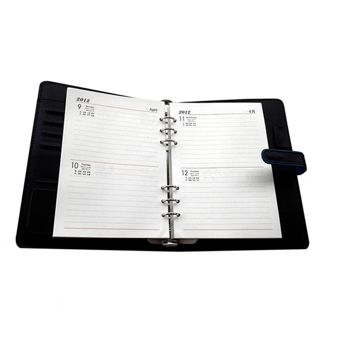 2017 2018 executive day leather agenda, diary with customized print (6).jpg