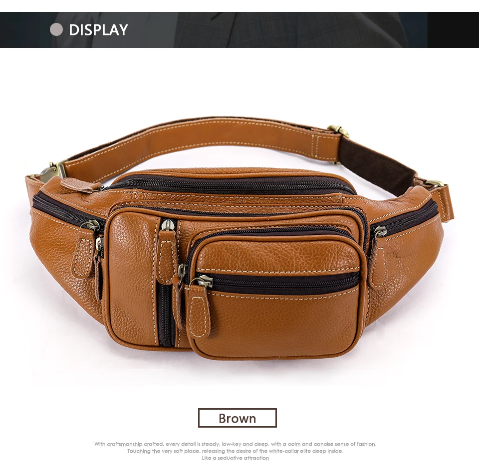 vintage leather fanny pack