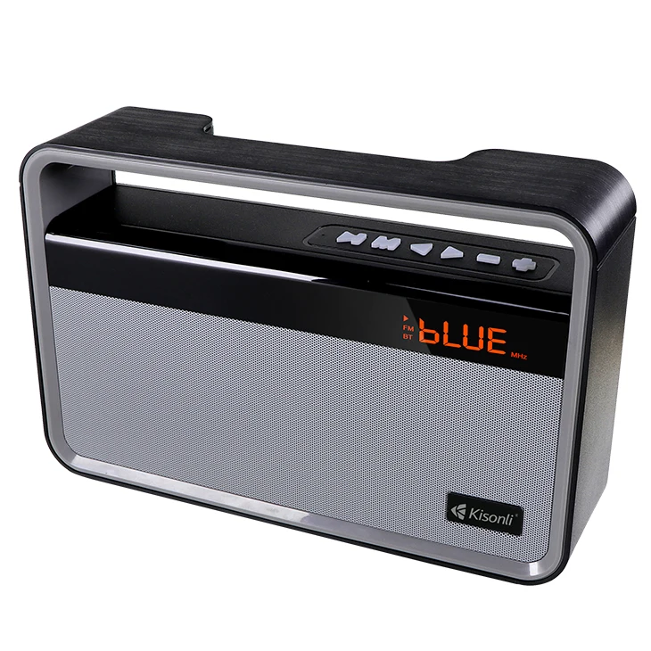 Creative Mini BT Wireless Portable Boombox Alarm Clock Speaker With TF/FM/USB/LCD Function - ANKUX.COM