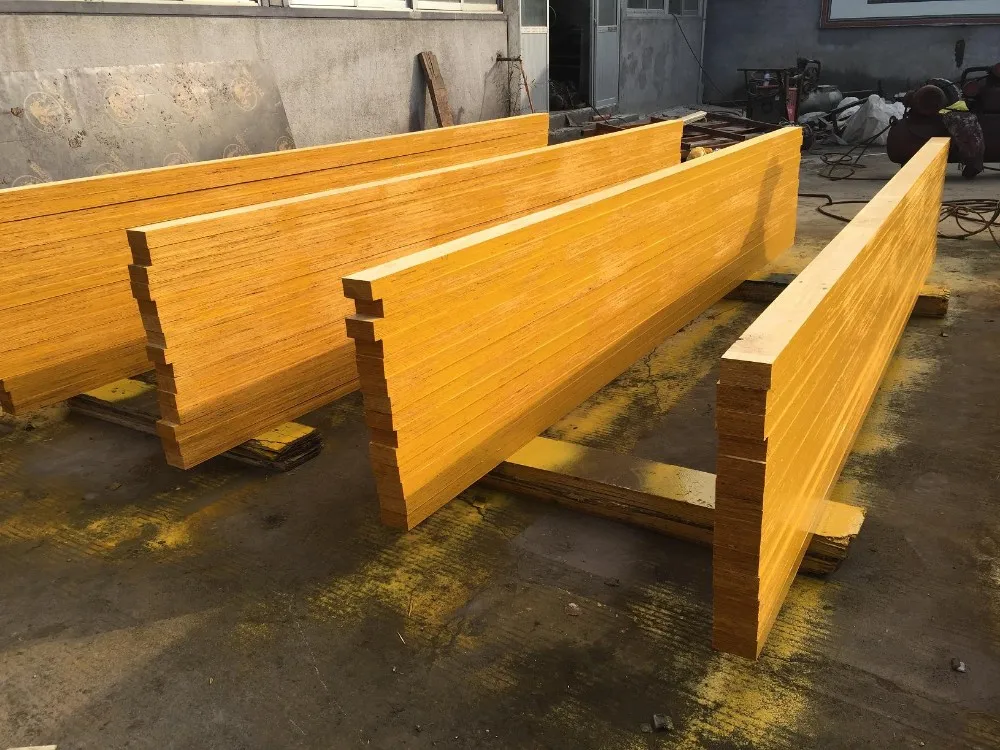 Timber beam for shuttering construction