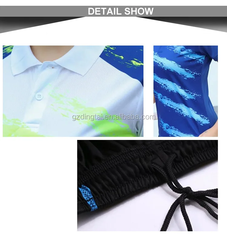 Couple's china sports badminton wear, high quality sportswear volleyball shirt