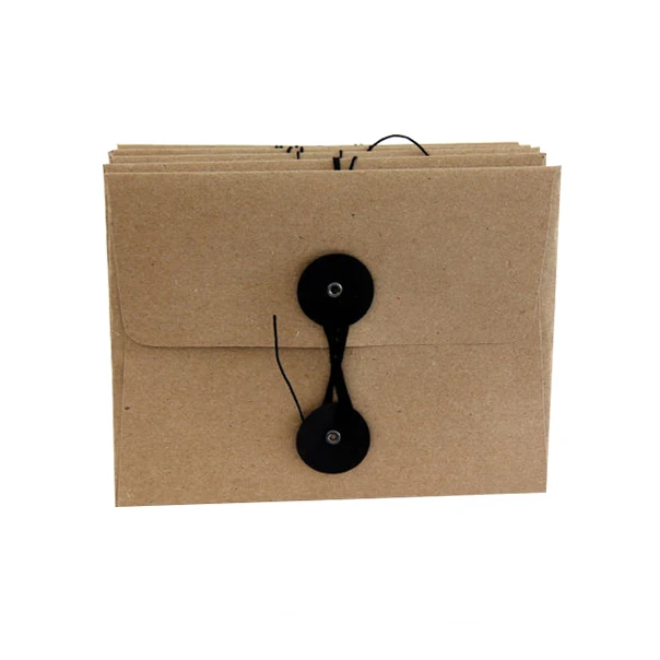 Brown Kraft Paper Envelope With String Closure Envelope Folder Document