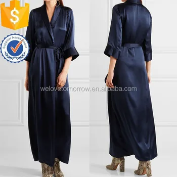 maxi satin robe