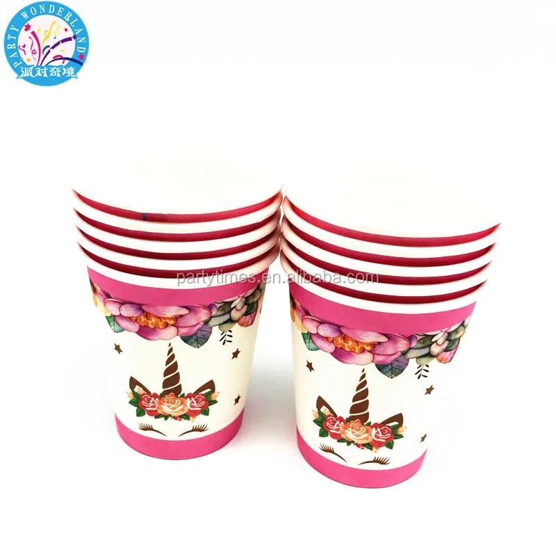 Food Grade Disposable Eid Alfitr Paper Cup Mubarak Ramadan Paper Cup