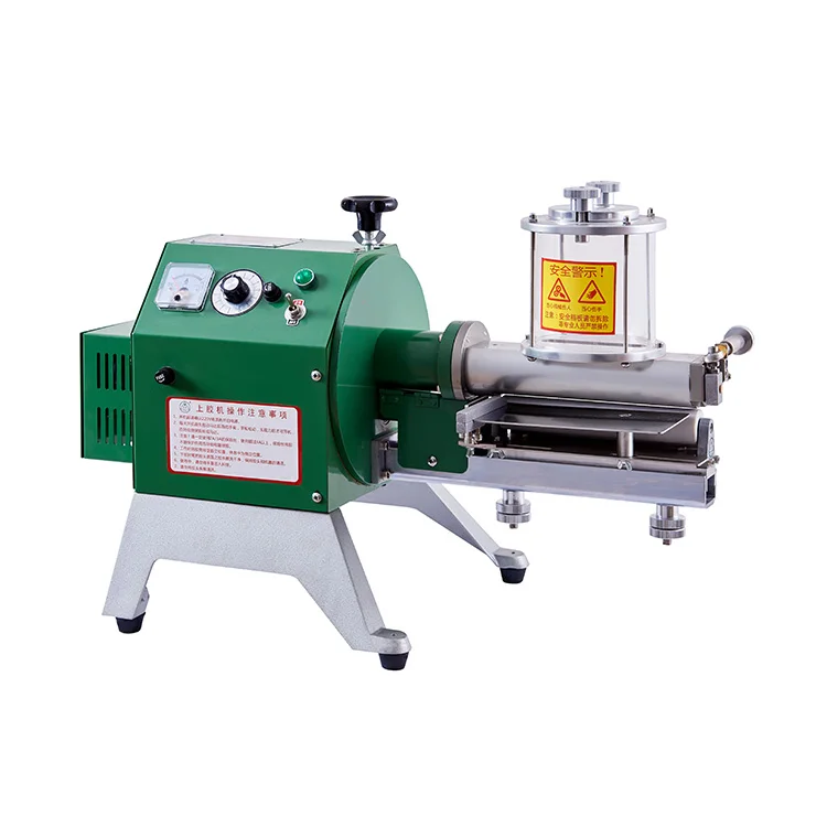 
200mm speed-adjustable gluing machine high Speed Leather Paper Gluing Machine 