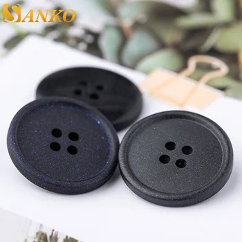 black sewing buttons