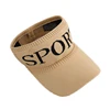Unisex Cool Breathable Spring Summer Cycling Knitted Empty Top Hat Leisure Sports Cap visors