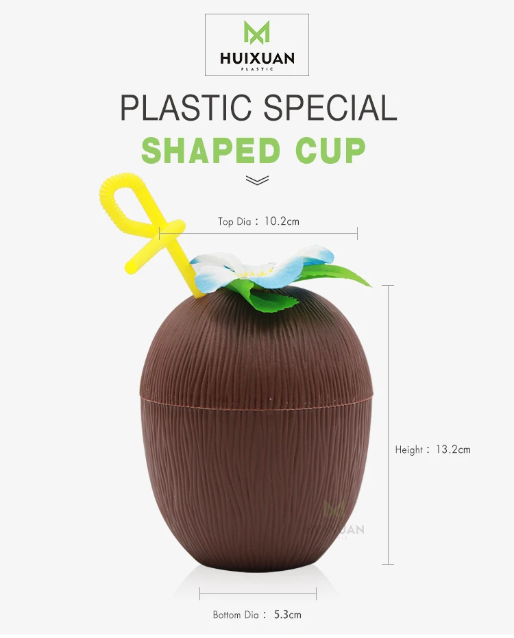 Huixuan Funny Plastic Coconut Shaped Cup For Water Drink Buy Coconut