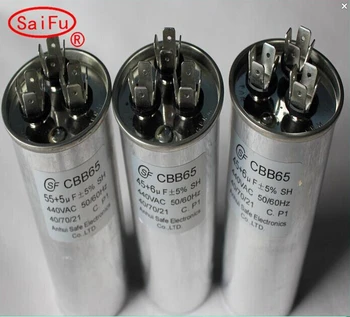 Dual Condensador De Mfd 255 301 5,305,307,5355,357 5 Catálogo de fabricantes de Ac 1,35 Uf 0,65 Uf Dual