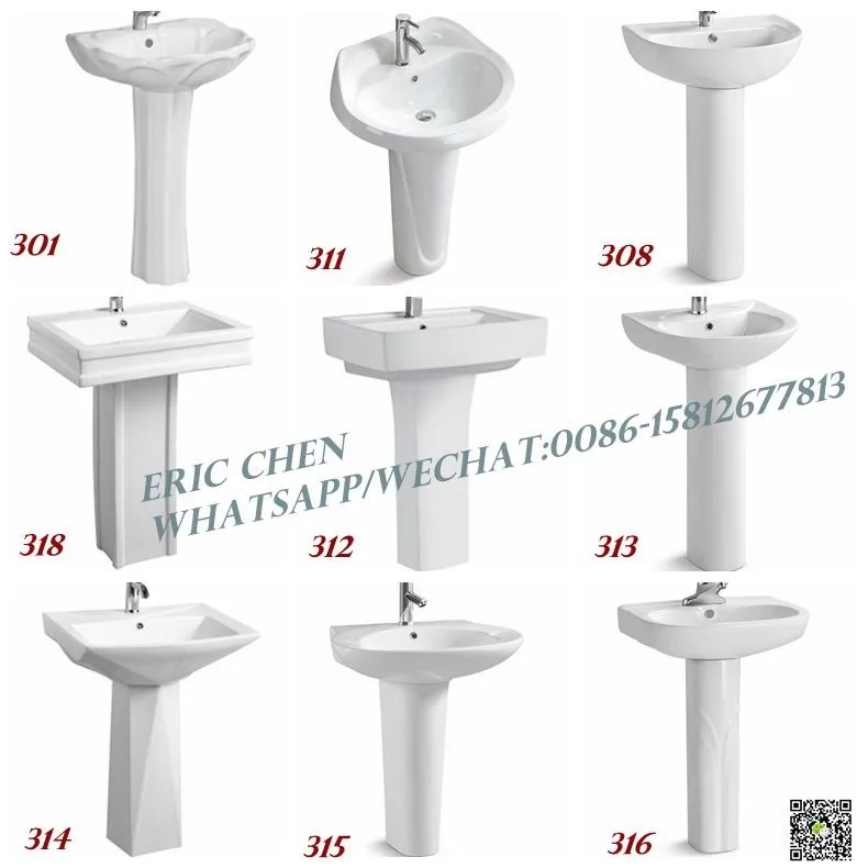 Bathroom Ceramic Sanitary Ware Wash Hand Basin With Pedestal Buy