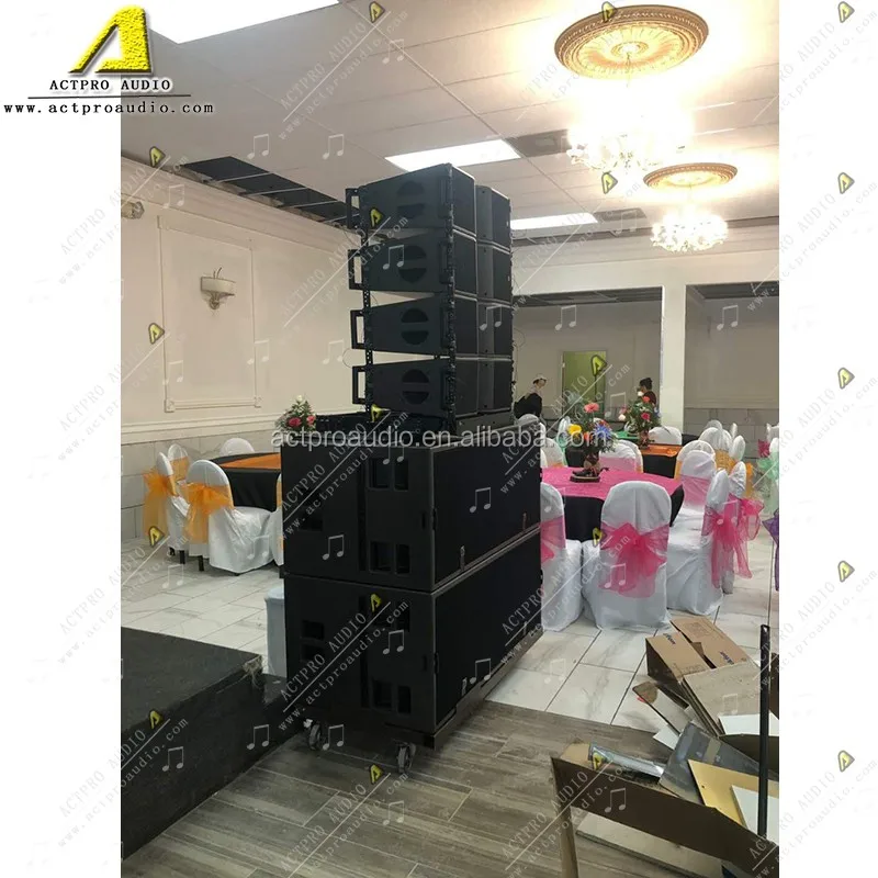 Kr208 Church Active Passive Line Array With Crossover Professional Line Arrays Daul 8 Inch Top