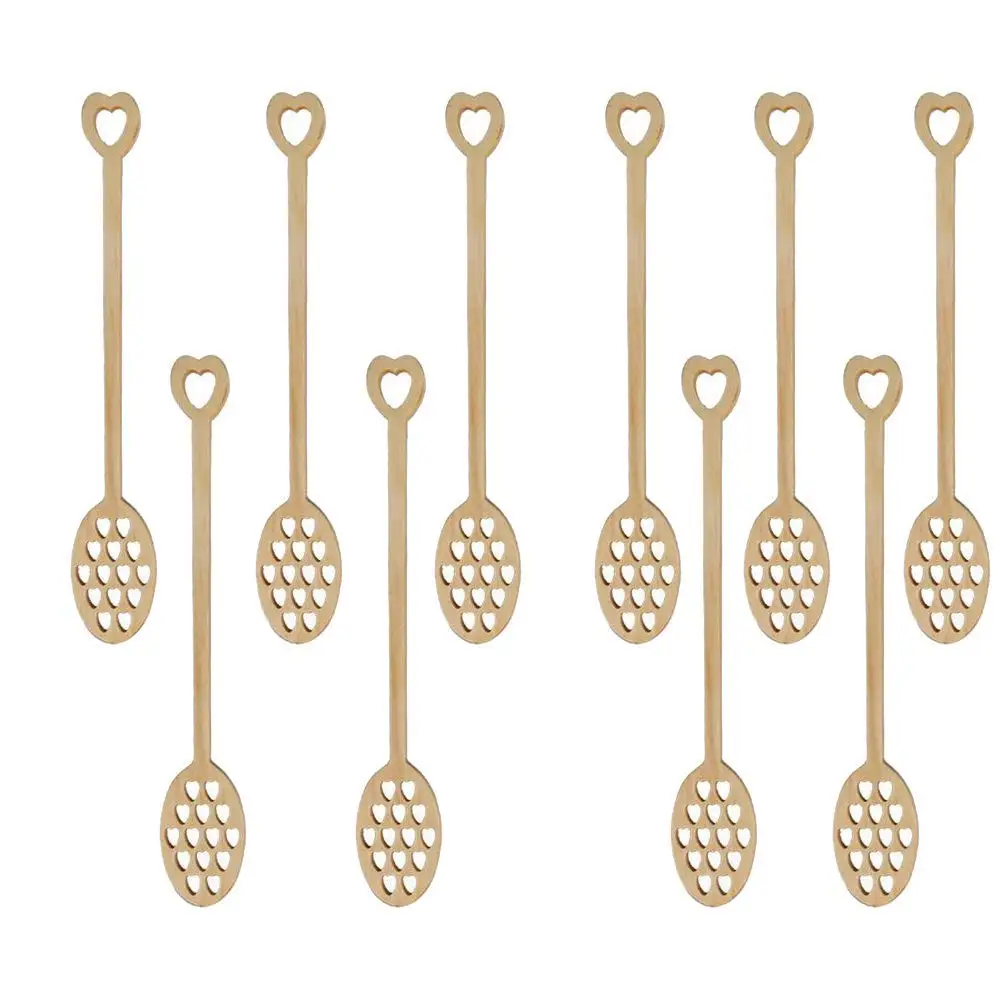 Akozon 10Pcs Hollow Wooden Craft Love Heart Shape Hanging Pendant Ornament Akozon 10Pcs Hollow Wooden Craft Love Heart Shape Hanging Pendant Ornament