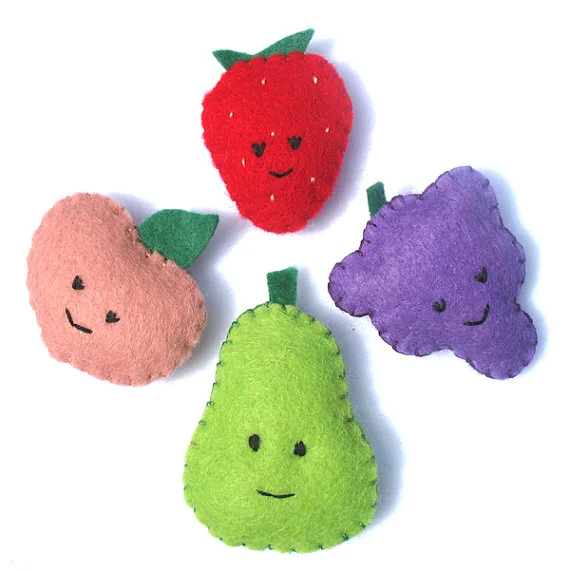 peach fruit plush