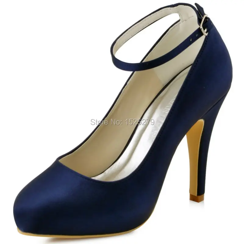 navy blue 1 inch heels