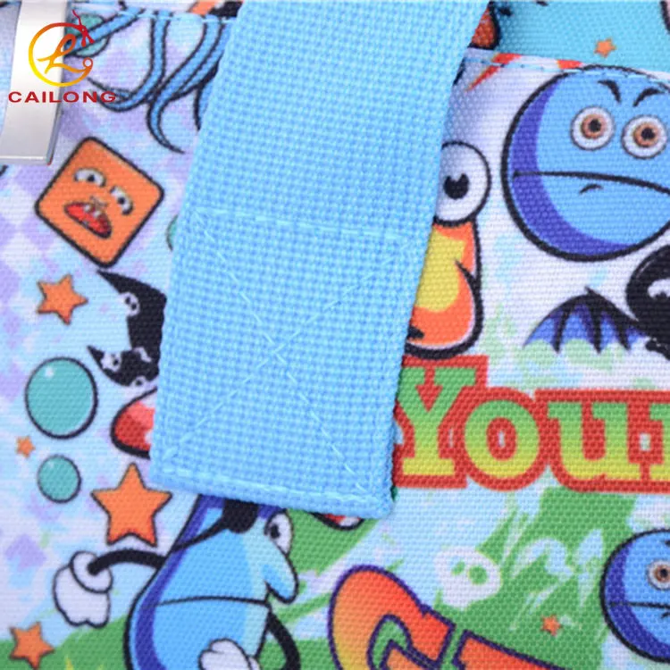 Durable large capacity black two side pocket gym duffle bag