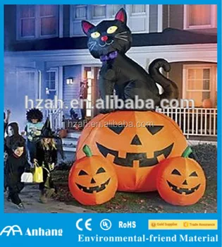 Inflatable Cat With Pumpkin Inflatable Cat With Pumpkin