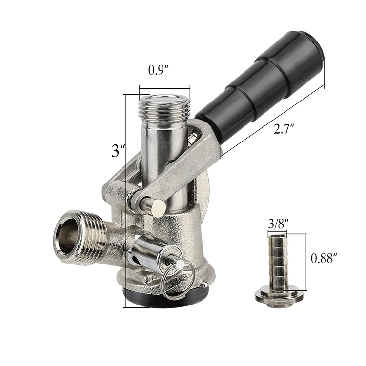 Beer Keg Coupler Us Sankey D System Tap With Stainless Steel Probe With