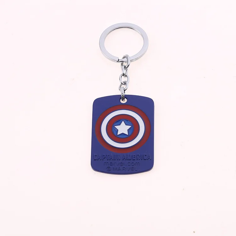 Personalised Superhero Captain America inspired keyring bag tag
