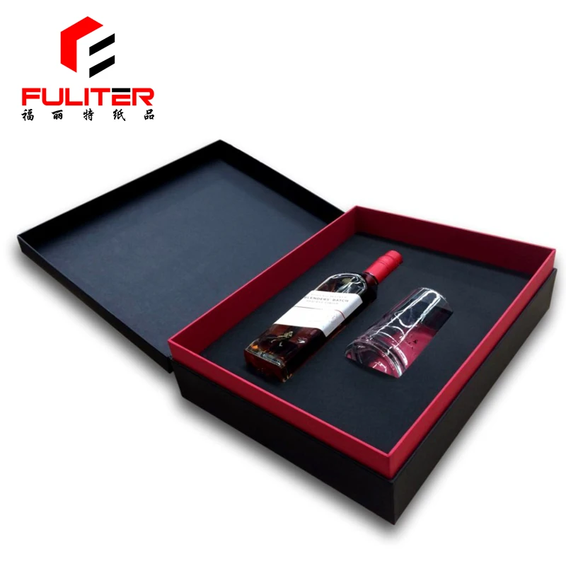 Luxury 2 Piece Rigid Wine Boxes With Diecutfoam Insert Wholesale Buy Luxury Wine Boxes,Luxury